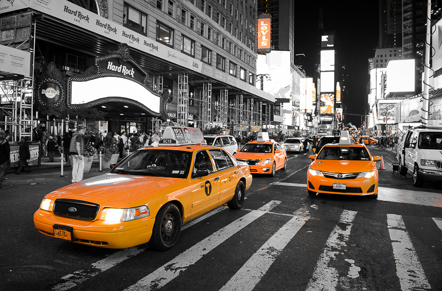 Taxis jaunes de New York