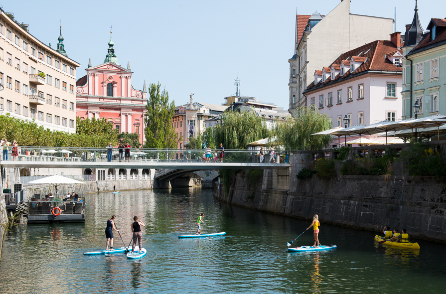 Paddle à Ljubljana