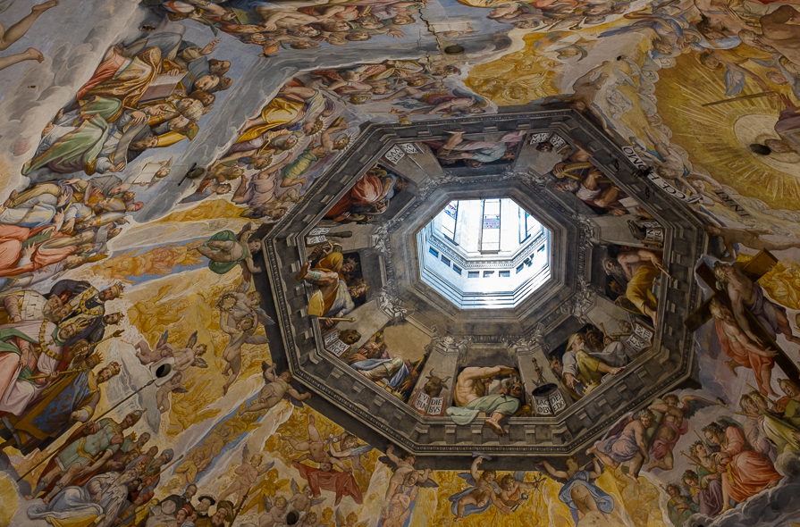 Décoration intérieure de la coupole de la cathédrale Santa Maria del Fiore à Florence